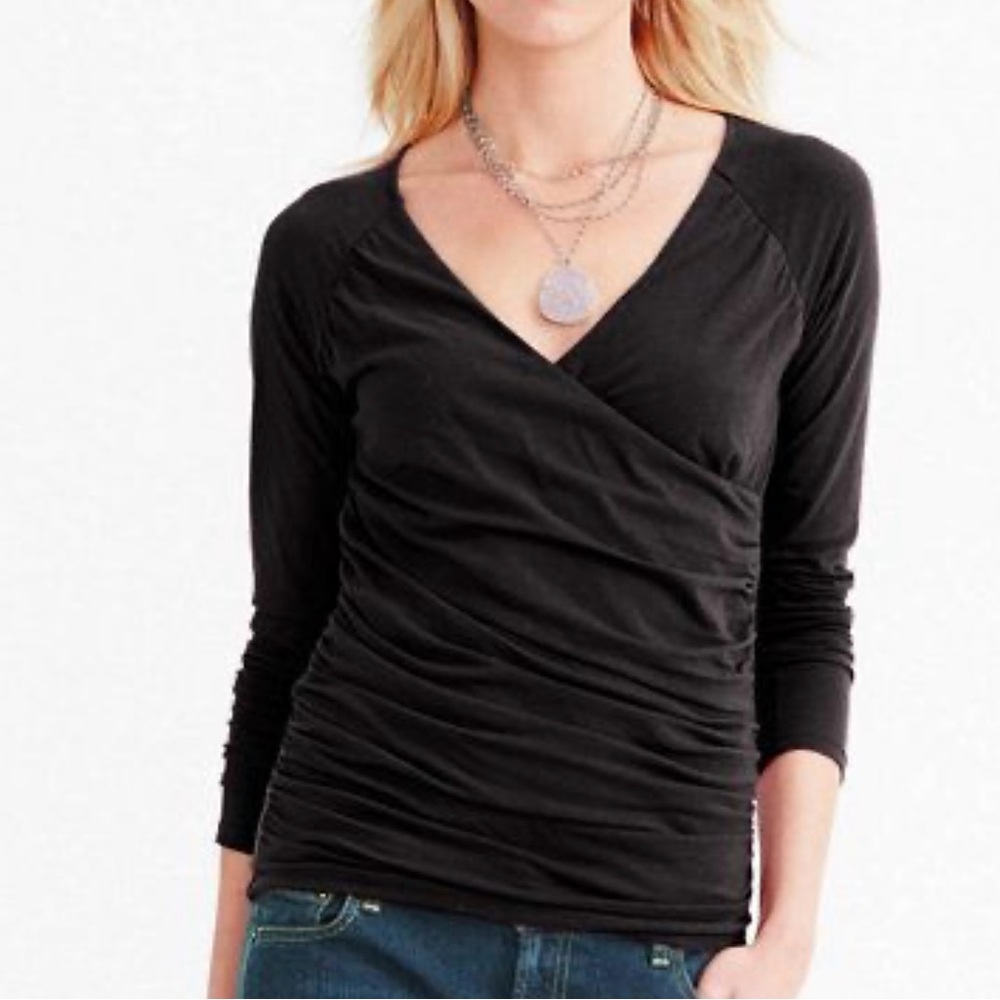 Garnet Hill Juliet Top, GUC xl black